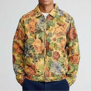 Pacsun Mens Jacquard Floral Gas Tapestry Jacket